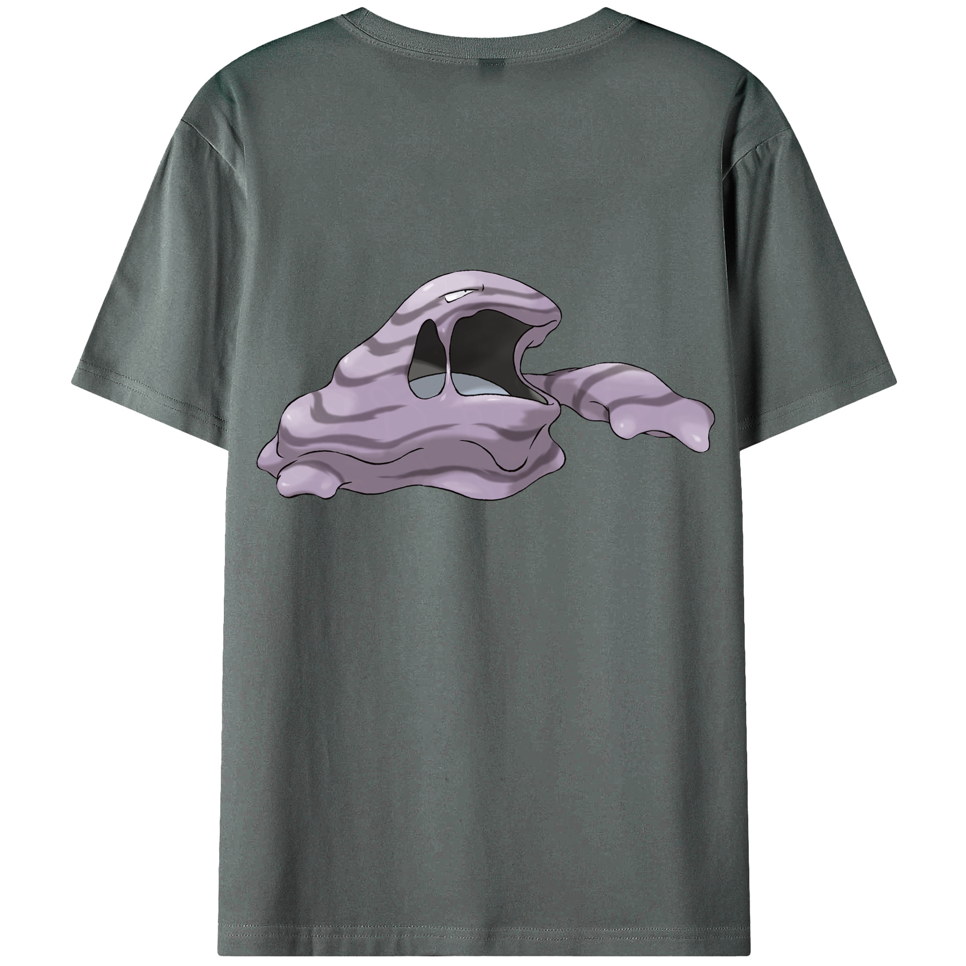 （画像用） ポケットモンスター Pokémon 綿100％ メンズ半袖Tシャツ（バックプリント） 通気性